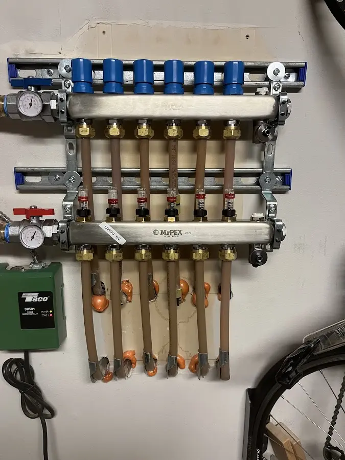 Plumber performing Gas Line Installation at a residential property in The Dalles